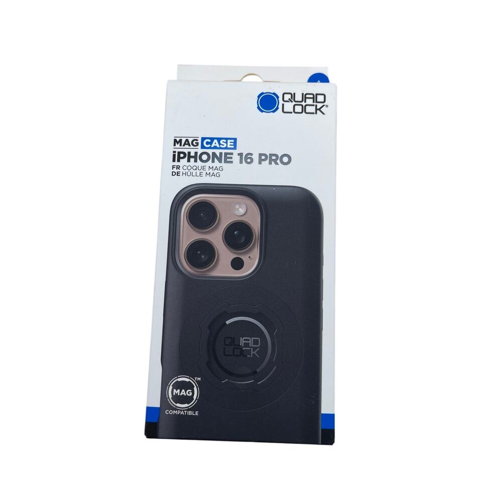 Quad Lock iPhone 16 Pro MAG Case QMC-IP16M Black NIB